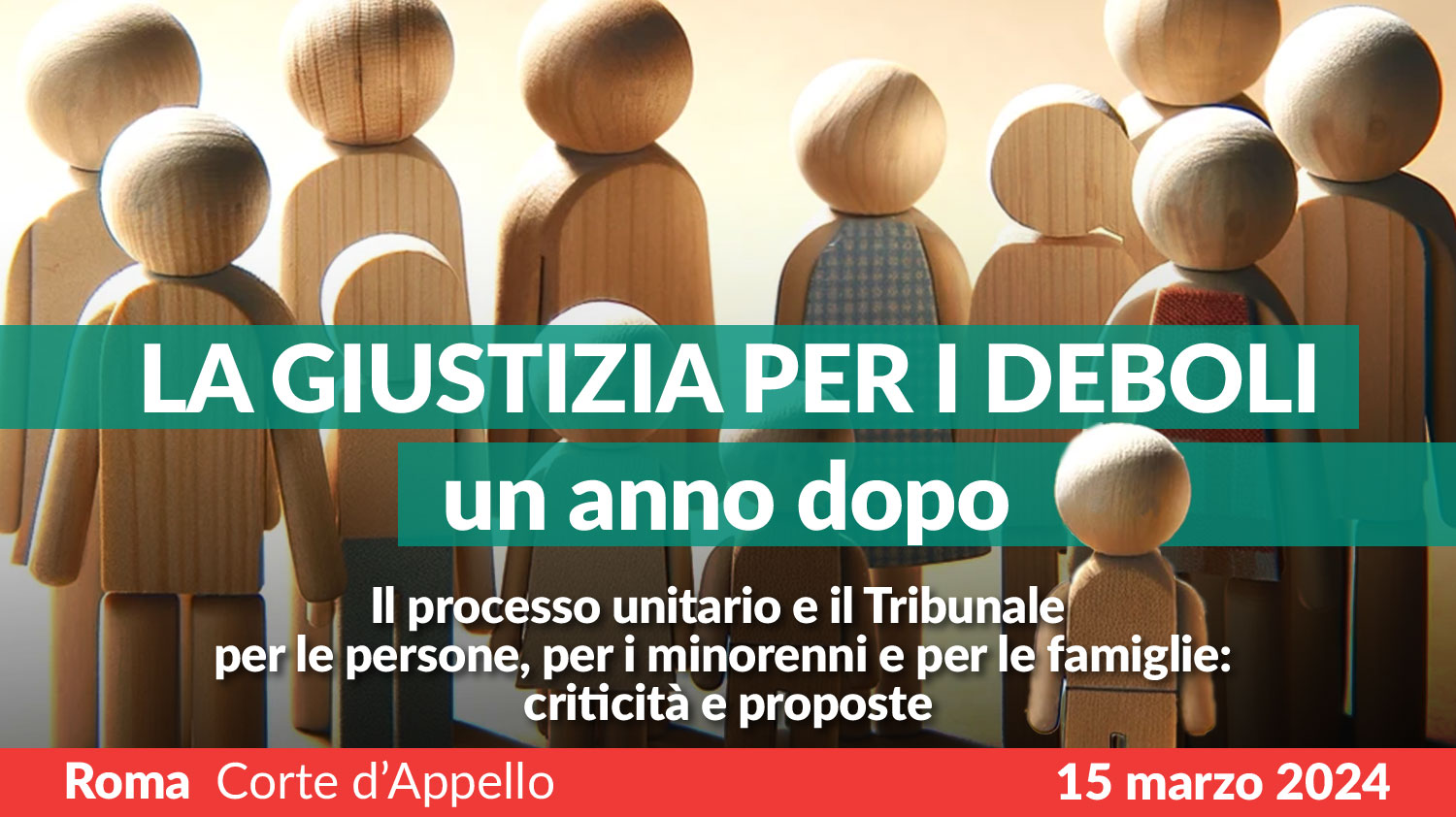 >La giustizia per i deboli. Un anno dopo