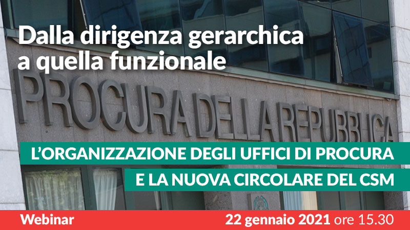 Riforma dirigenza delle Procure