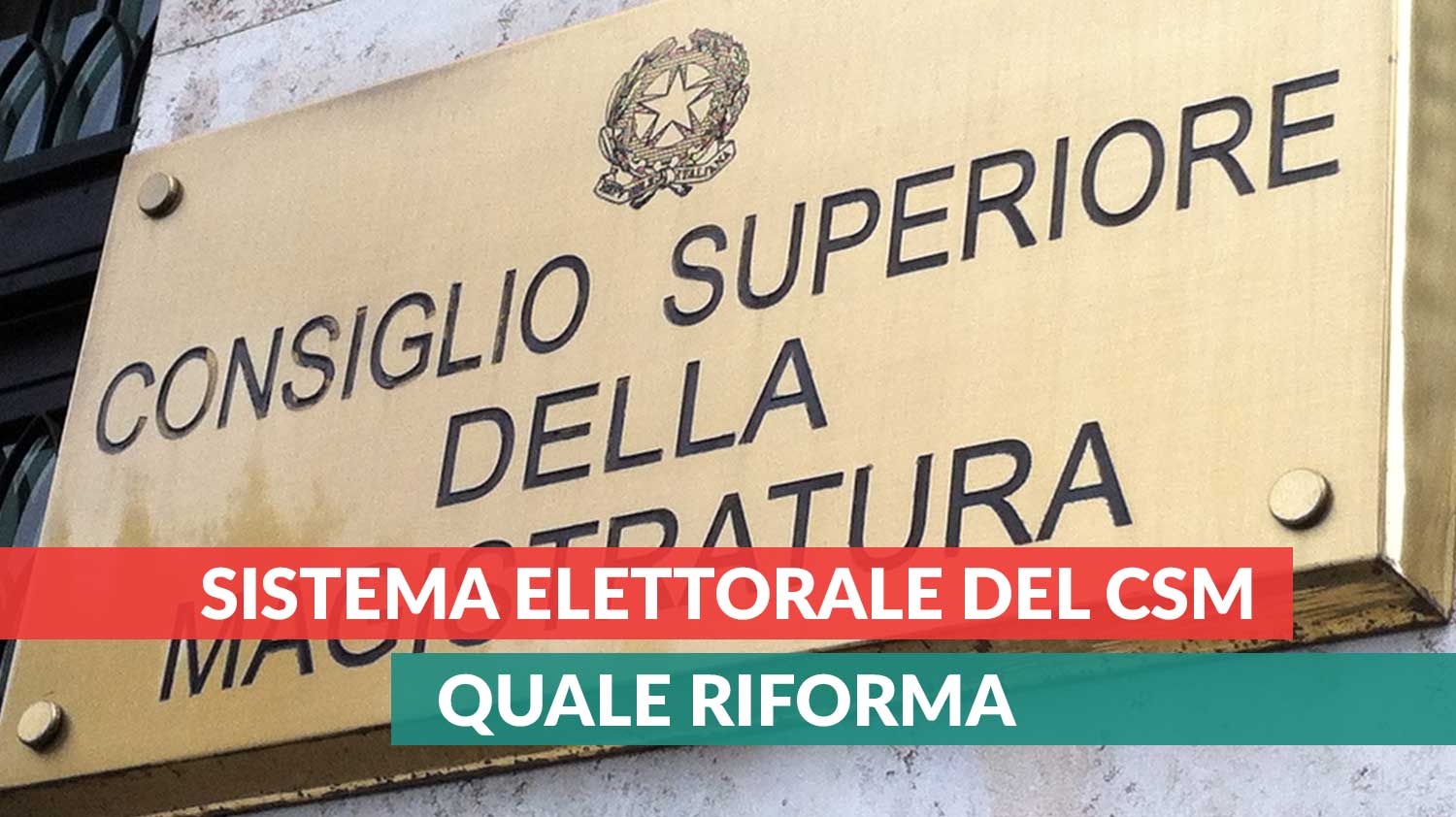 Riforma elettorale CSM